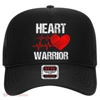 Heart Warrior Heart Disease Awareness Month Red Heart Gift Hat thumb 0