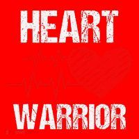 Heart Warrior Heart Disease Awareness Month Red Heart Gift Santa Hat thumb 1