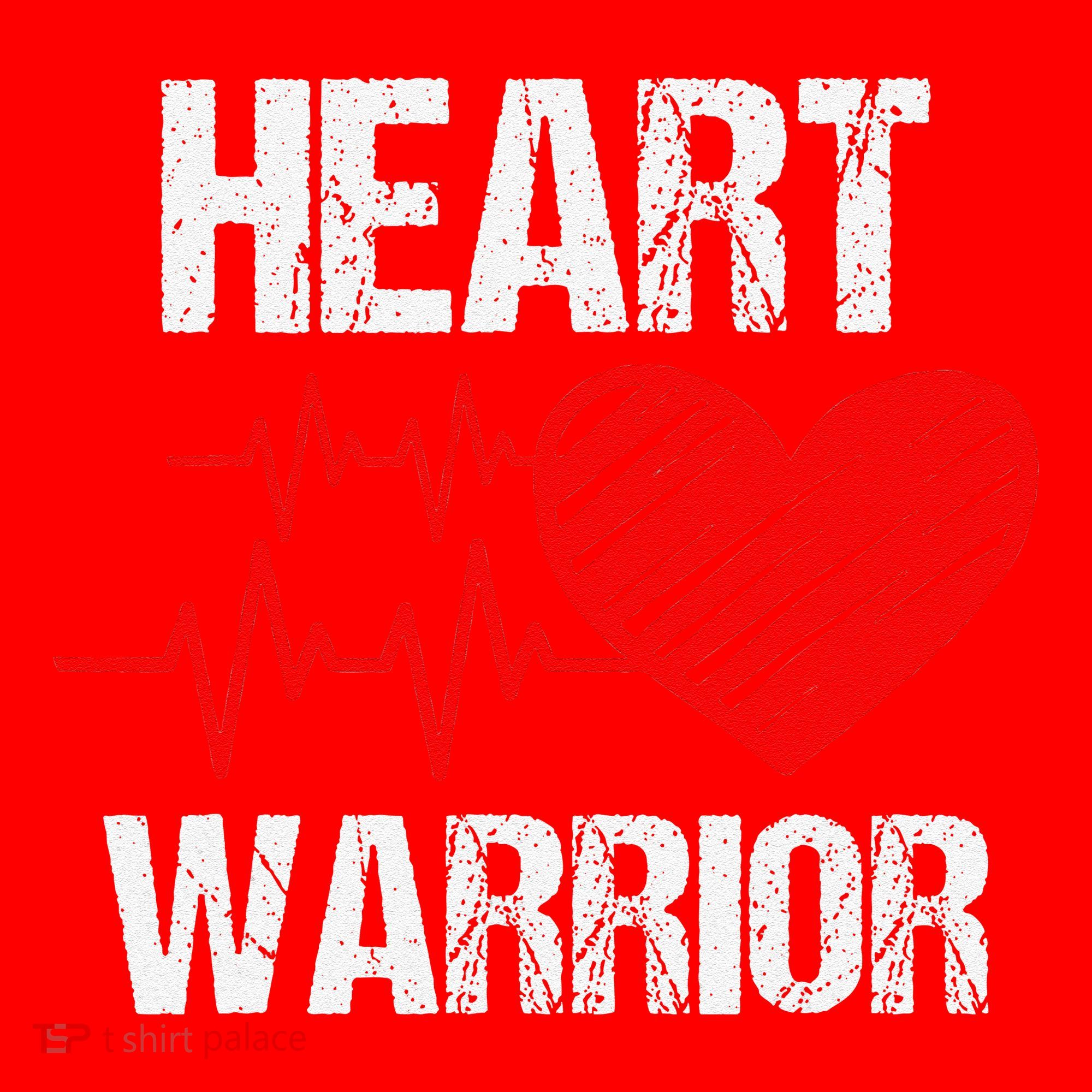 Heart Warrior Heart Disease Awareness Month Red Heart Gift Santa Hat