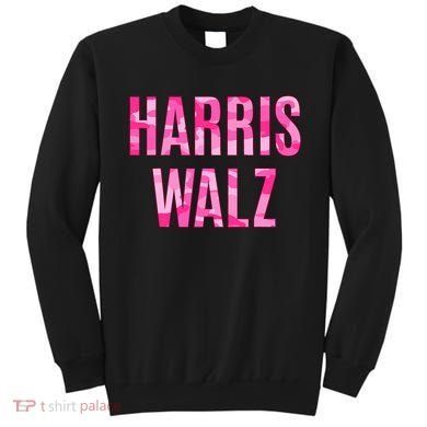 Harris Walz Hunting Camouflage Camo Sweatshirt