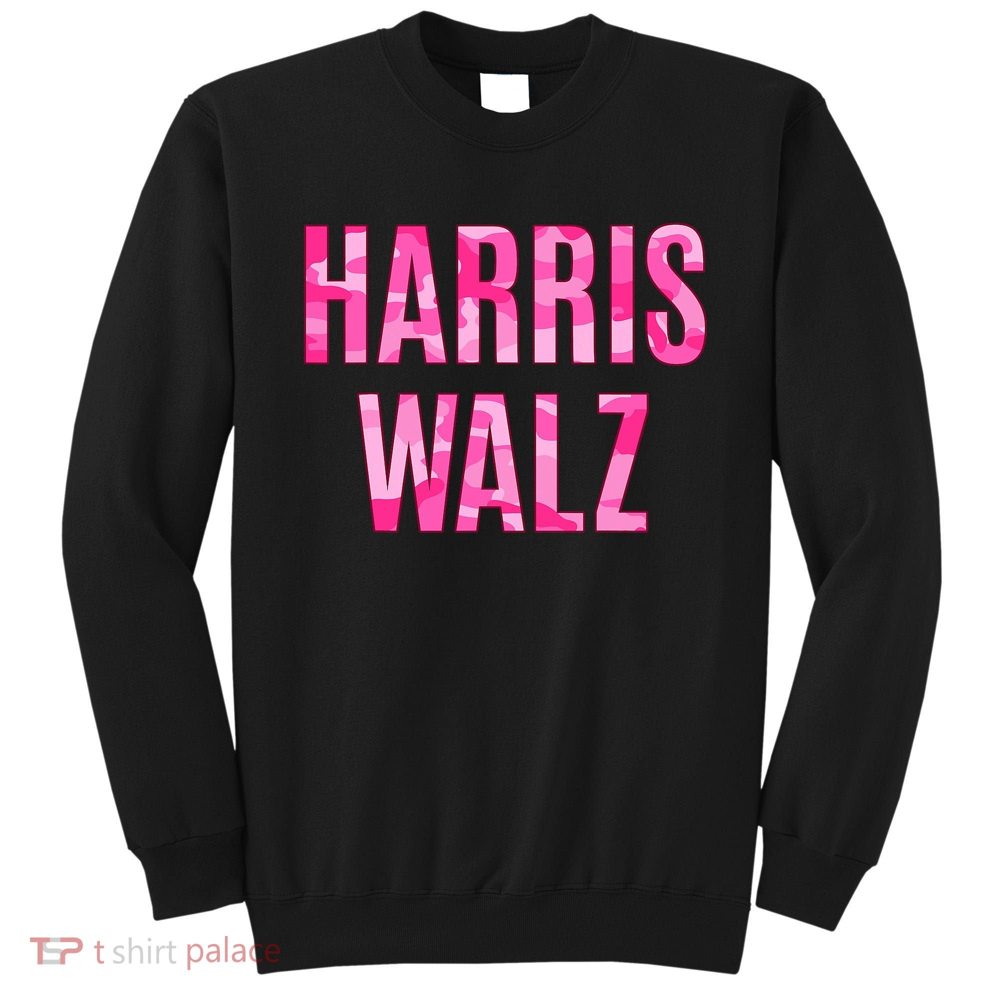 Harris Walz Hunting Camouflage Camo Sweatshirt