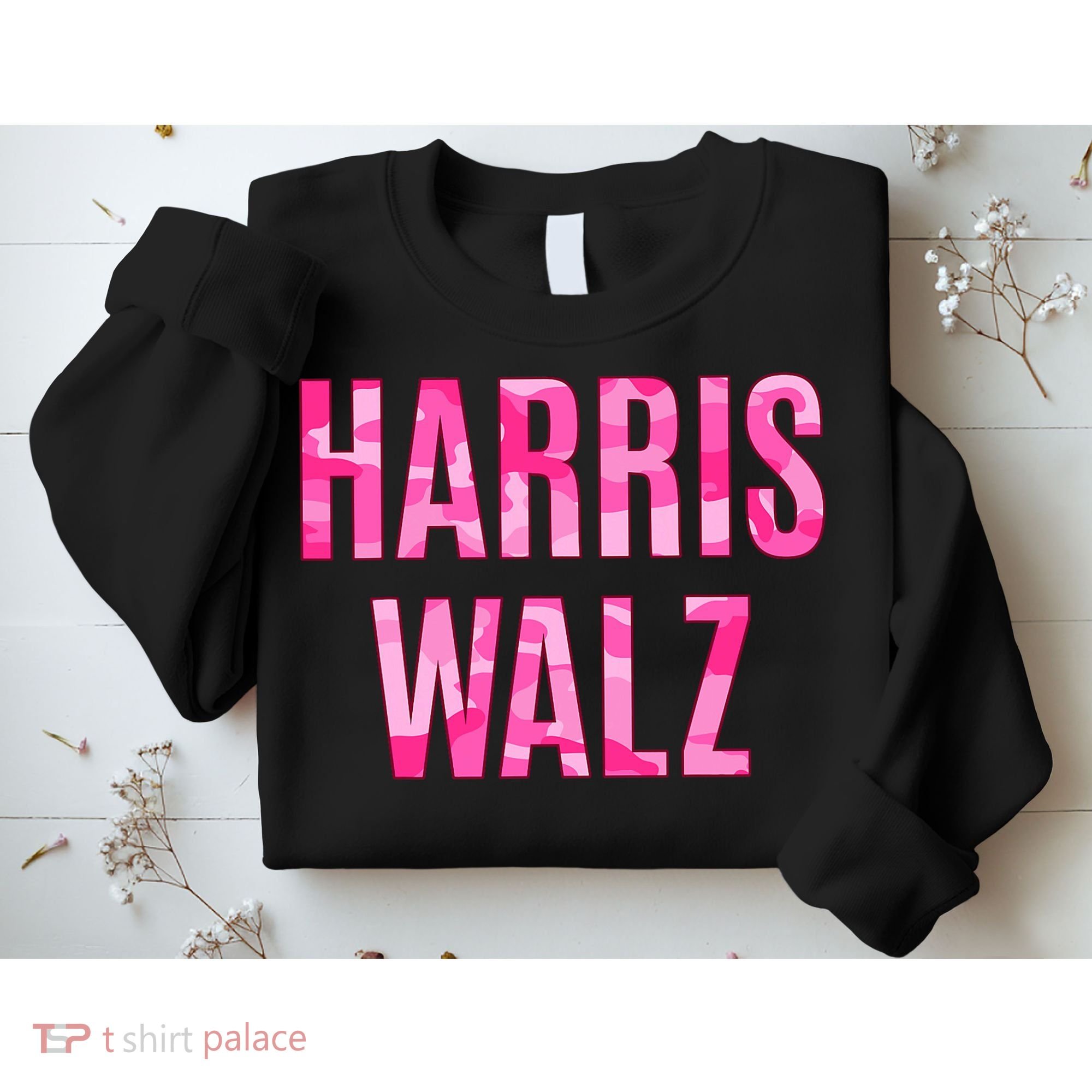 Harris Walz Hunting Camouflage Camo Sweatshirt