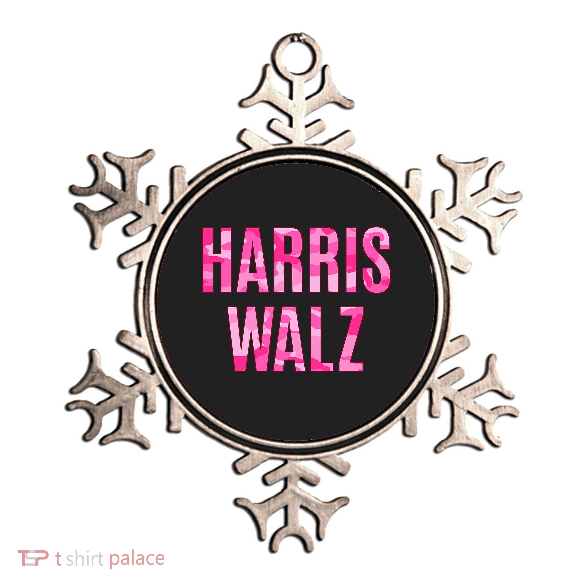 Harris Walz Hunting Camouflage Camo Ornament