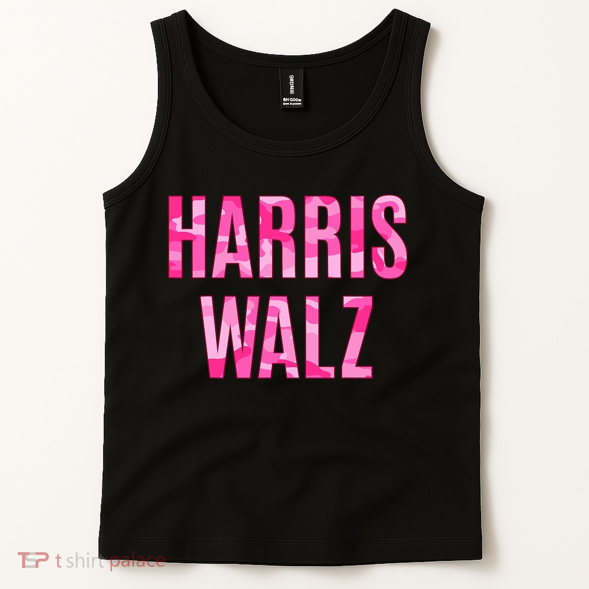 Harris Walz Hunting Camouflage Camo Tank Top