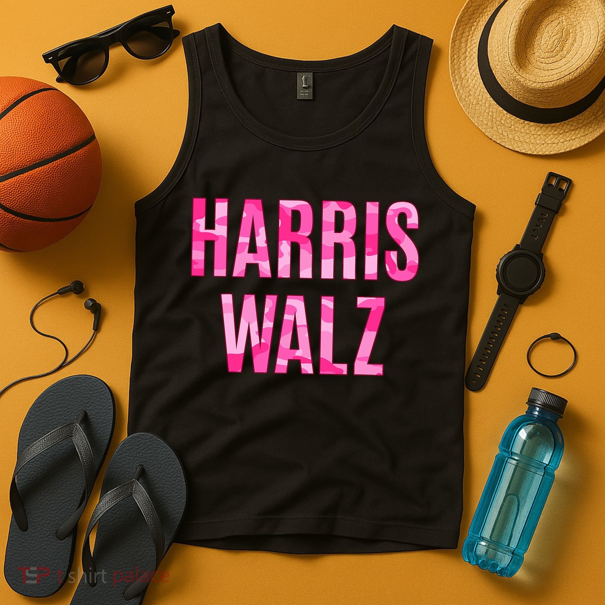 Harris Walz Hunting Camouflage Camo Tank Top