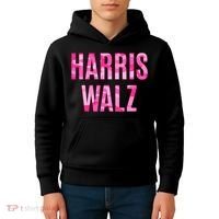 Harris Walz Hunting Camouflage Camo Kids Hoodie thumb 4