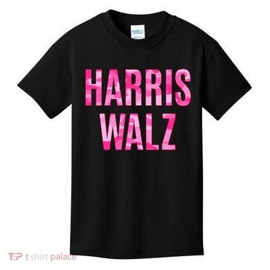 Harris Walz Hunting Camouflage Camo Kids T-Shirt