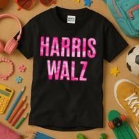 Harris Walz Hunting Camouflage Camo Kids T-Shirt thumb 3