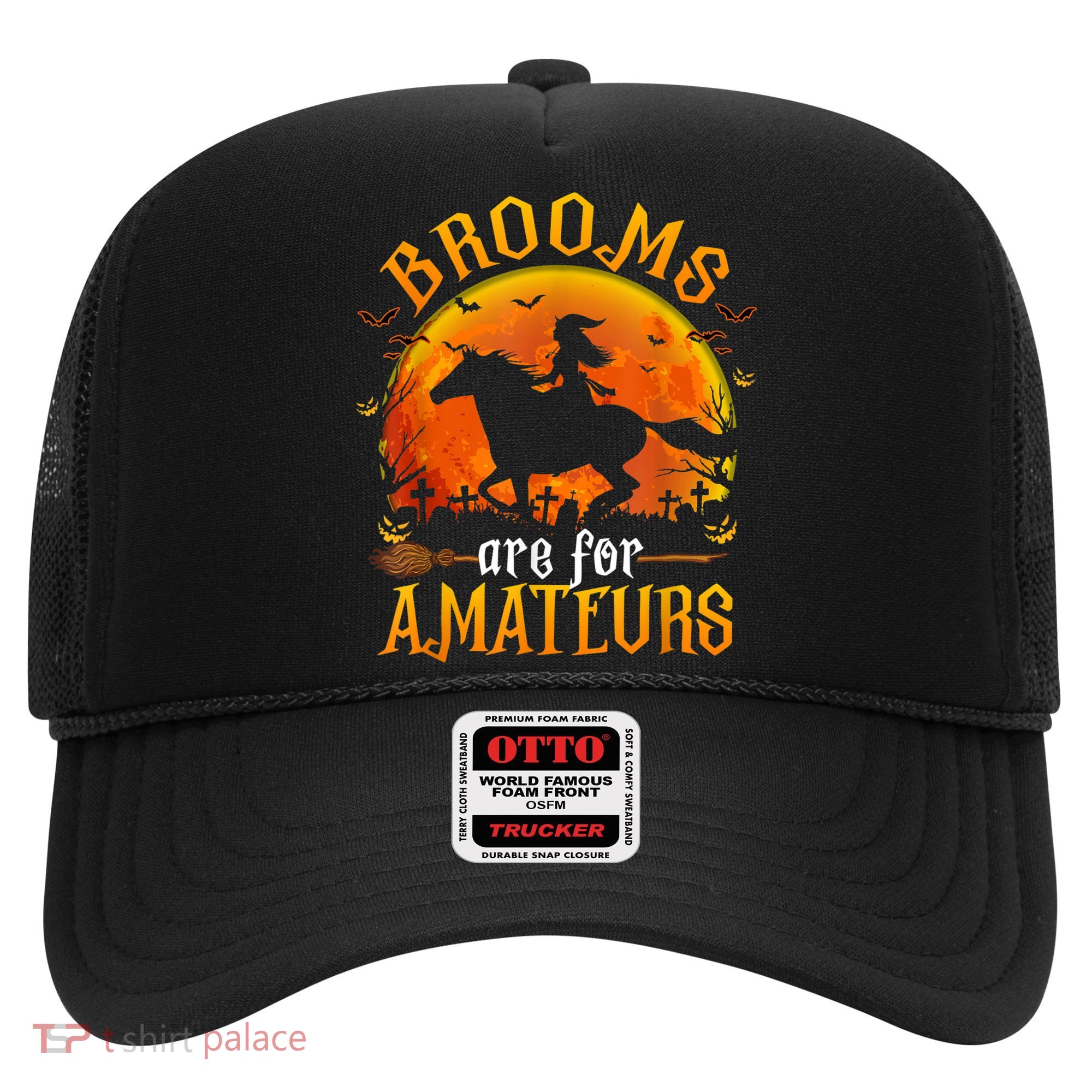 Horses Witch Halloween Funny Brooms Are For Amateurs Hat