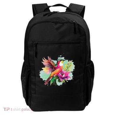 Hummingbird Watercolor Backpack