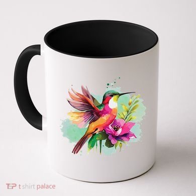 Hummingbird Watercolor Coffee Mug