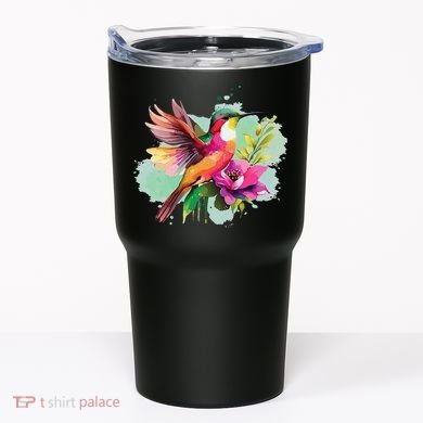 Hummingbird Watercolor Tumbler