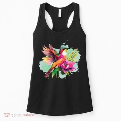 Hummingbird Watercolor Women's Tank Top