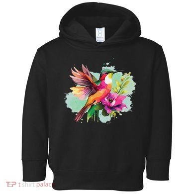 Hummingbird Watercolor Toddler Hoodie