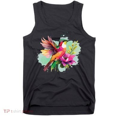 Hummingbird Watercolor Tank Top