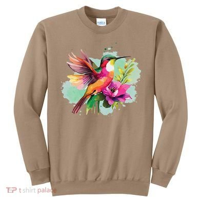 Hummingbird Watercolor Sweatshirt