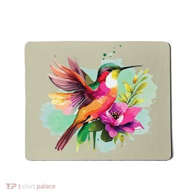 Hummingbird Watercolor Mousepad