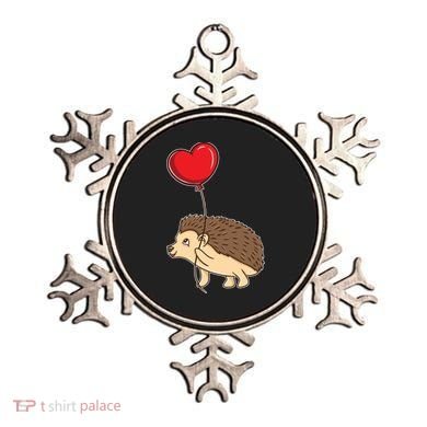 Hedgehog With Heart Balloon Valentines Day Gift Ornament