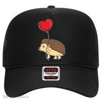 Hedgehog With Heart Balloon Valentines Day Gift Hat thumb 0