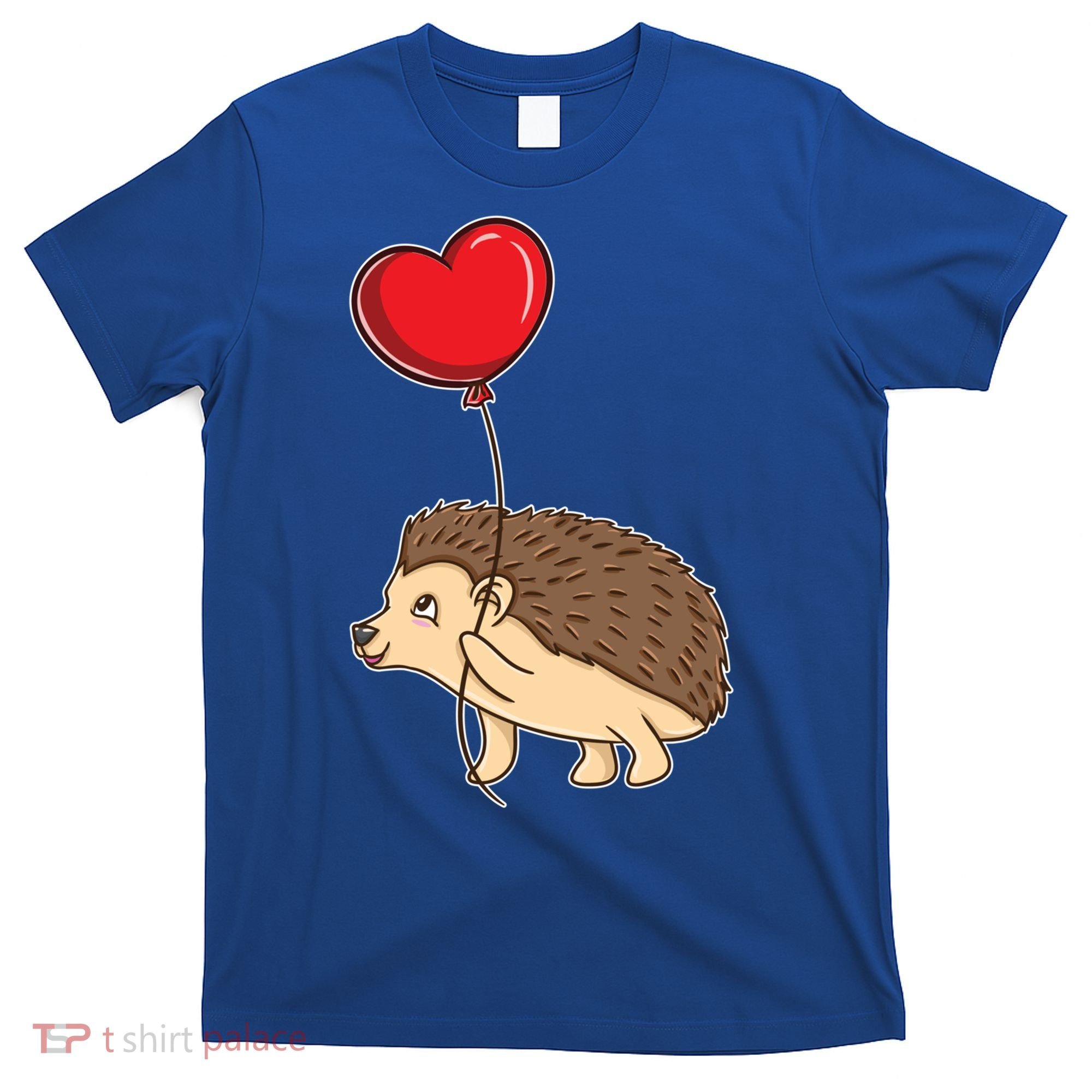 Hedgehog With Heart Balloon Valentines Day Gift T-Shirt