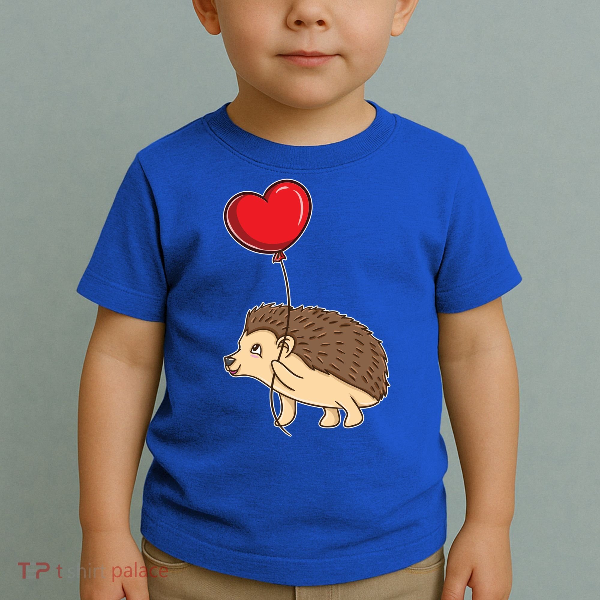 Hedgehog With Heart Balloon Valentines Day Gift Toddler T-Shirt
