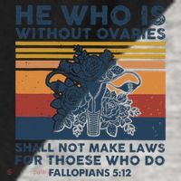 He Who Is Without Ovaries Shall Not Make Laws For Those Who Raglan Baseball Sleeve Shirt thumb 2