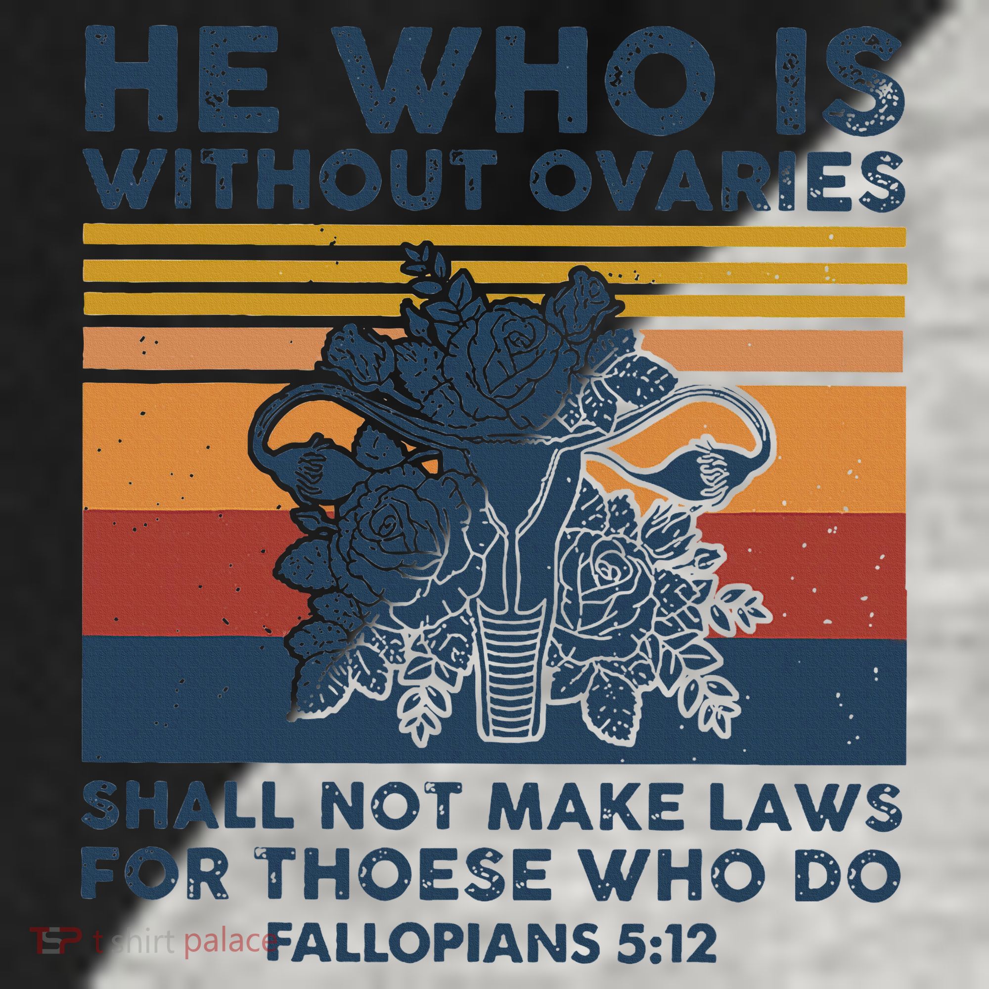 He Who Is Without Ovaries Shall Not Make Laws For Those Who Raglan Baseball Sleeve Shirt