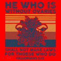 He Who Is Without Ovaries Shall Not Make Laws For Those Who Santa Hat thumb 1