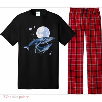 Humpback Whale In Space Funny Beluga Orca Blue Whale Pajama Set