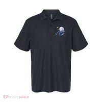 Humpback Whale In Space Funny Beluga Orca Blue Whale Polo thumb 0
