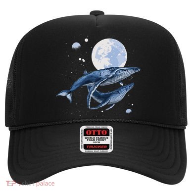 Humpback Whale In Space Funny Beluga Orca Blue Whale Hat