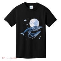 Humpback Whale In Space Funny Beluga Orca Blue Whale Kids T-Shirt thumb 0
