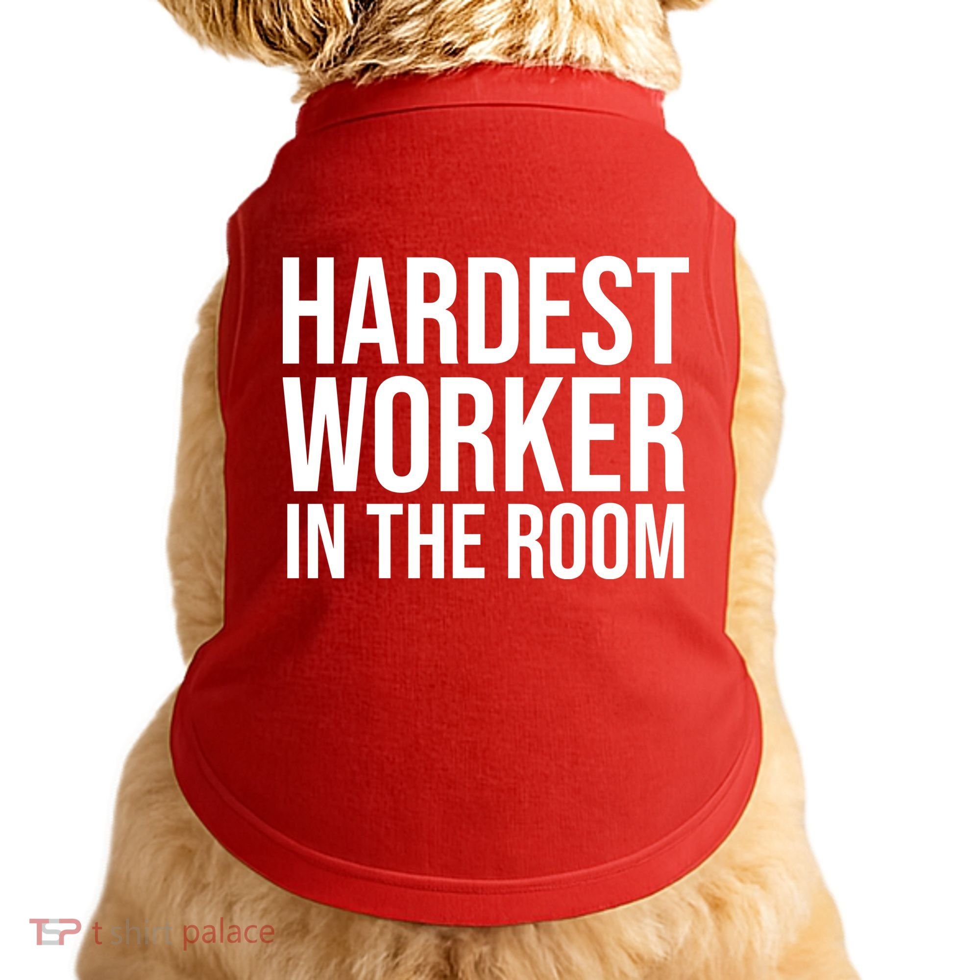 Hardest Worker In The Room Doggie Tank
