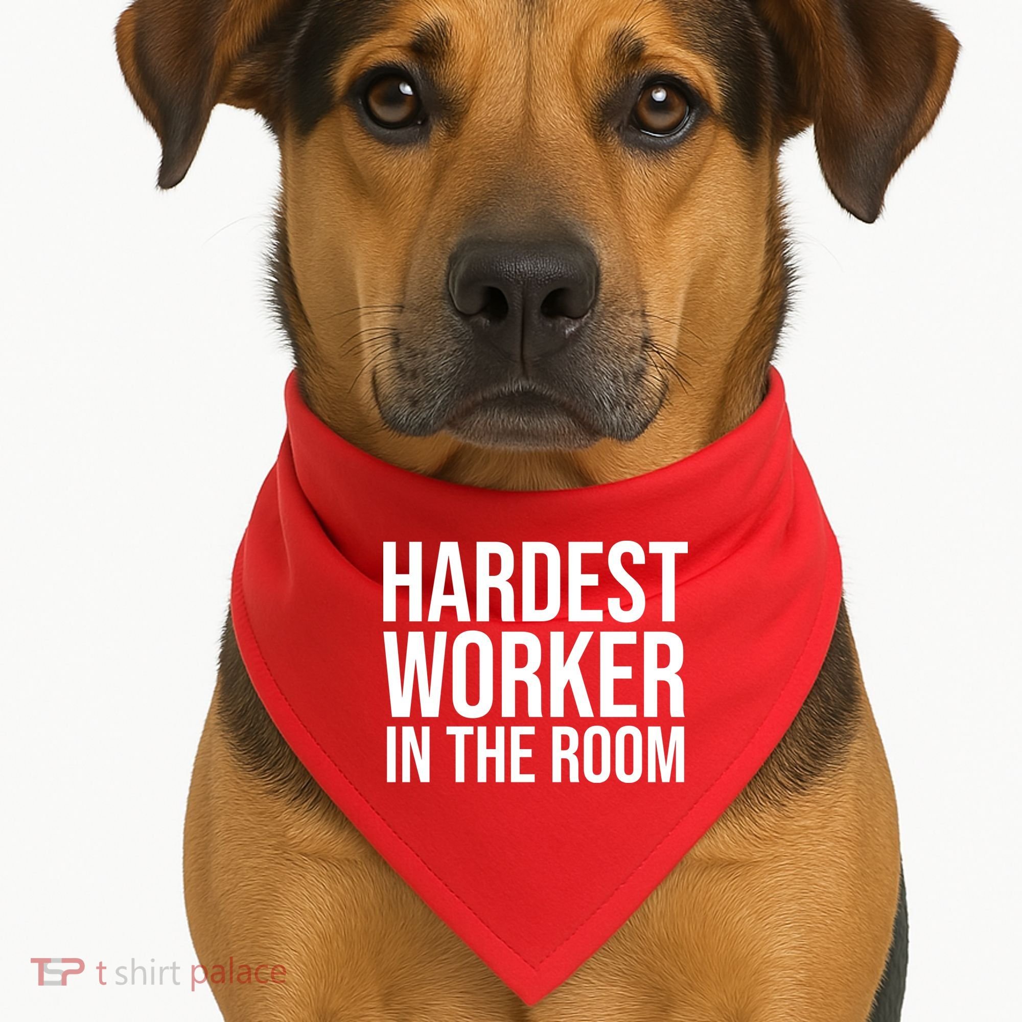 Hardest Worker In The Room USA-Made Doggie Bandana