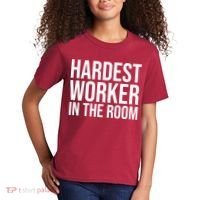 Hardest Worker In The Room Kids T-Shirt thumb 2