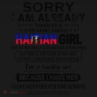 Haitian Wife IM Lucky One To Have A Haitian Women's Hoodie thumb 2