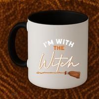 Halloween Witch I Am With The Witch Im With The Witch Gift Coffee Mug thumb 2