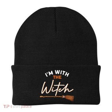 Halloween Witch I Am With The Witch Im With The Witch Gift Beanie