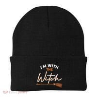 Halloween Witch I Am With The Witch Im With The Witch Gift Beanie thumb 0