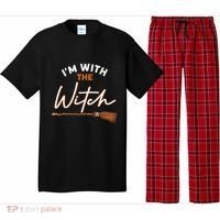 Halloween Witch I Am With The Witch Im With The Witch Gift Pajama Set thumb 0
