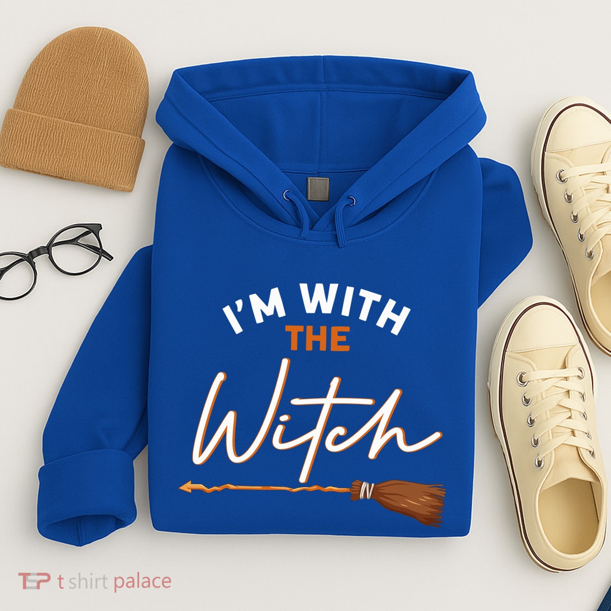 Halloween Witch I Am With The Witch Im With The Witch Gift Hoodie