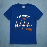 Halloween Witch I Am With The Witch Im With The Witch Gift T-Shirt thumb 5