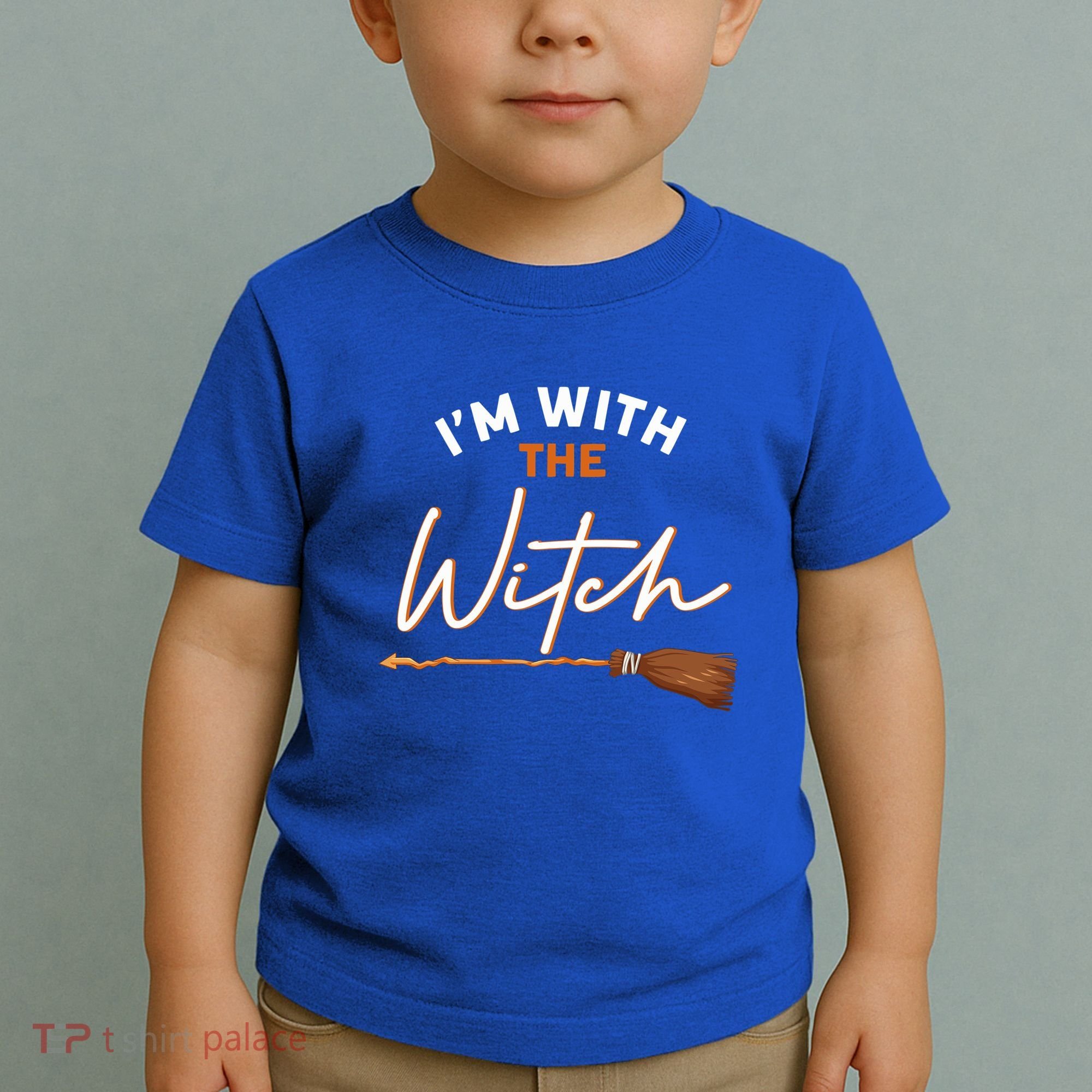 Halloween Witch I Am With The Witch Im With The Witch Gift Toddler T-Shirt