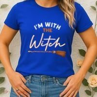 Halloween Witch I Am With The Witch Im With The Witch Gift Women's T-Shirt thumb 2