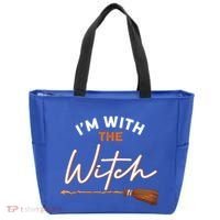Halloween Witch I Am With The Witch Im With The Witch Gift Tote Bag thumb 0