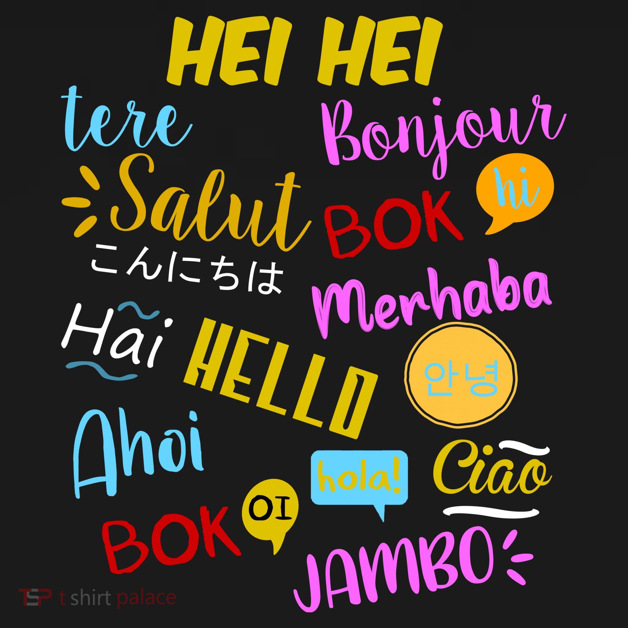 Hello Word In Different Languages Travel And Teacher Ornament