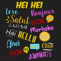 Hello Word In Different Languages Travel And Teacher Hat thumb 2