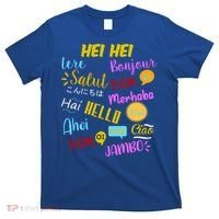 Hello Word In Different Languages Travel And Teacher T-Shirt thumb 0