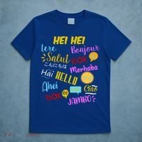 Hello Word In Different Languages Travel And Teacher T-Shirt thumb 5