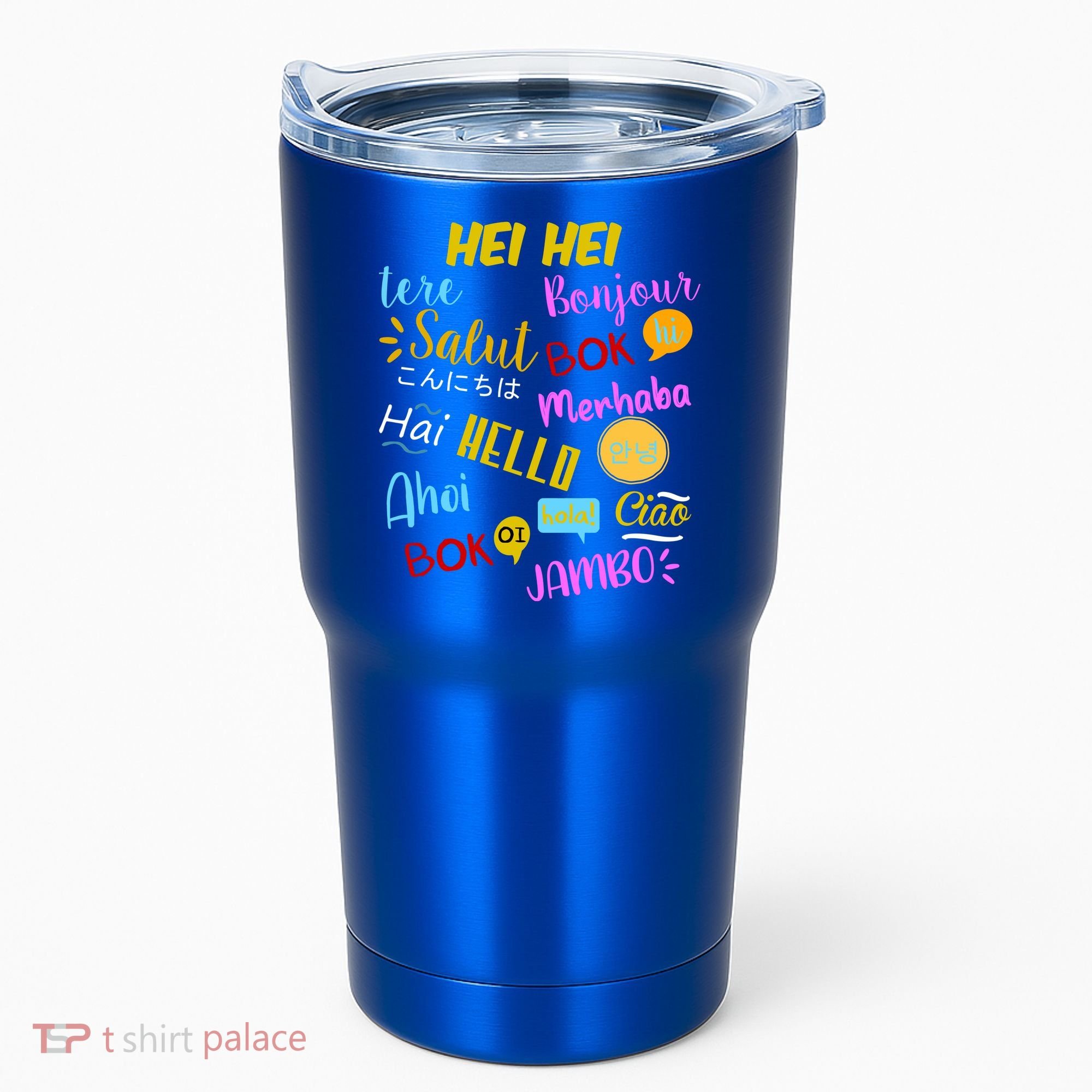 Hello Word In Different Languages Travel And Teacher Tumbler